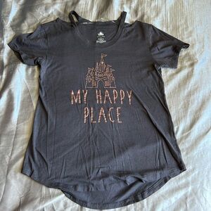 DISNEY GLITTER ✨ “MY HAPPY PLACE” TOP SIZE S